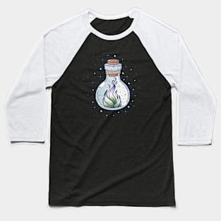 Genderqueer Fire Occult Bottle LGBT Pride Flag Baseball T-Shirt